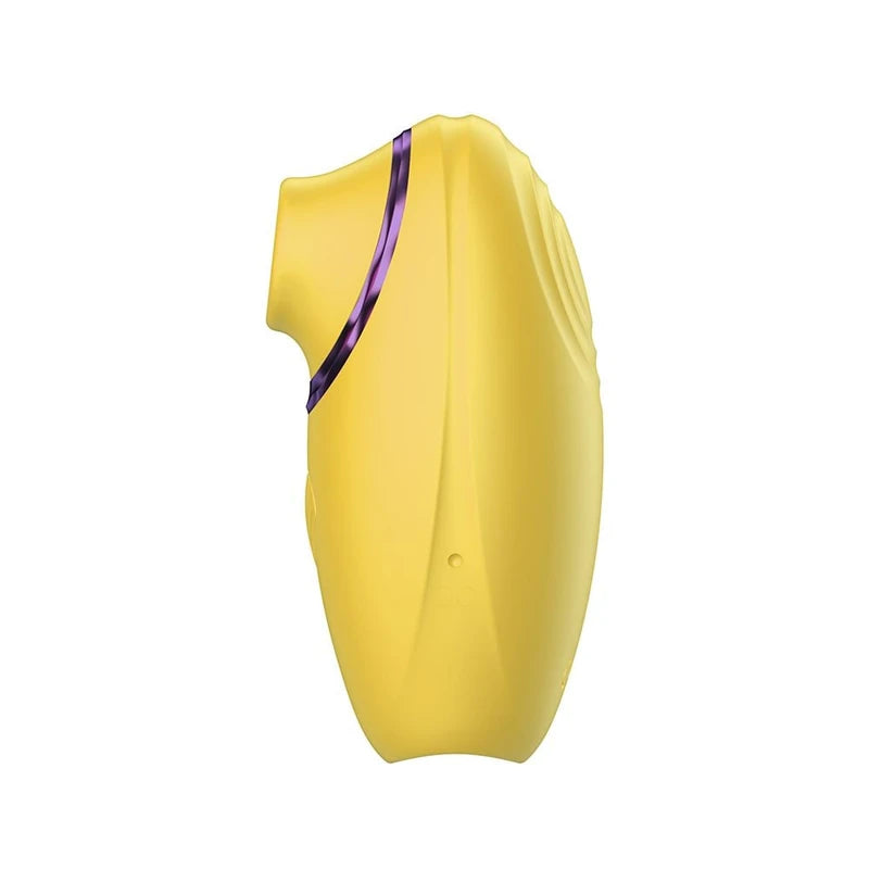 Estimulador Clitoriano 3 em 1 La Sirena Amarelo com Roxo