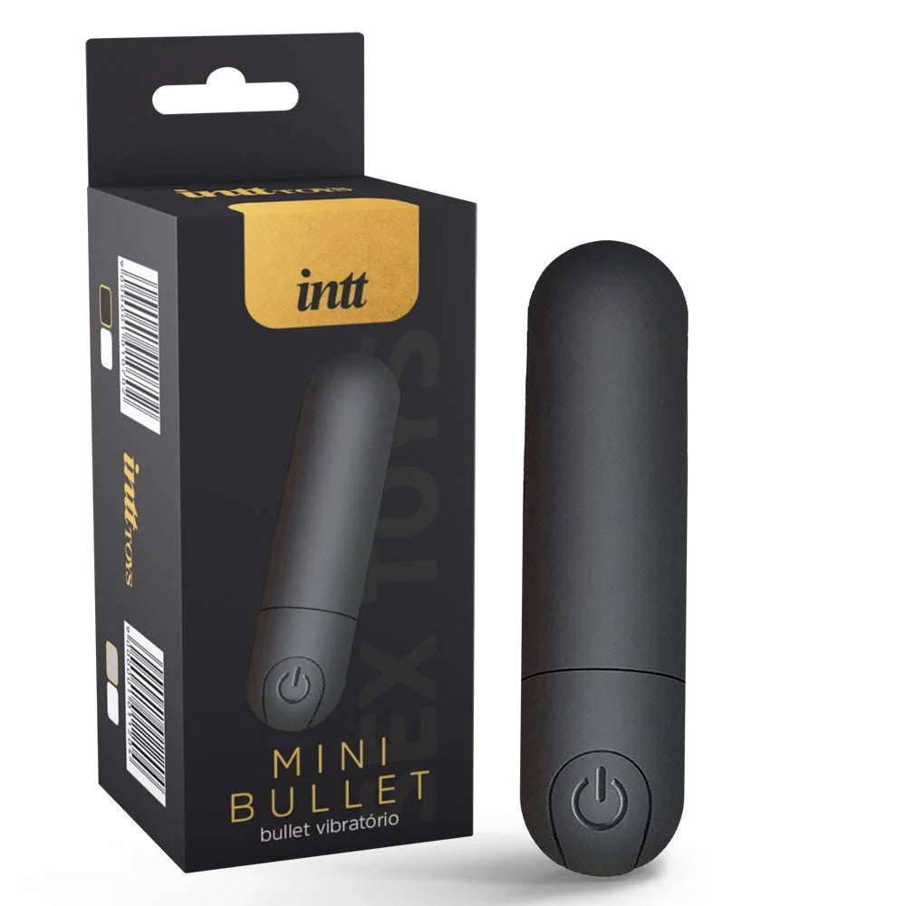 Mini Bullet Recarregável Com 10 Modos De Vibração Preto