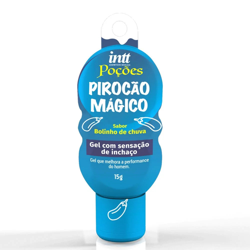 Poção Pirocão Mágico Gel Funcional Vasodilatador Masculino Com Aroma De Bolinho De Chuva 15G
