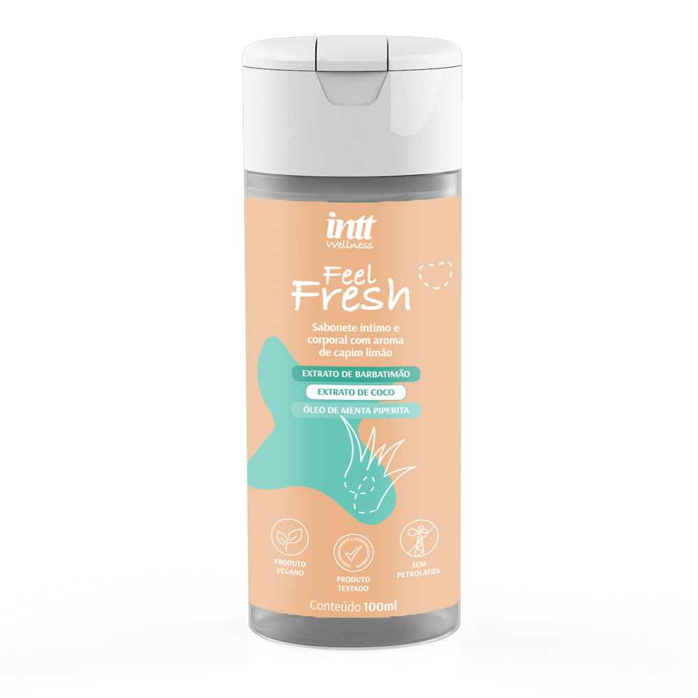Feel Fresh Sabonete Íntimo E Corporal Com Aroma De Capim Limão Intt Wellness 100Ml