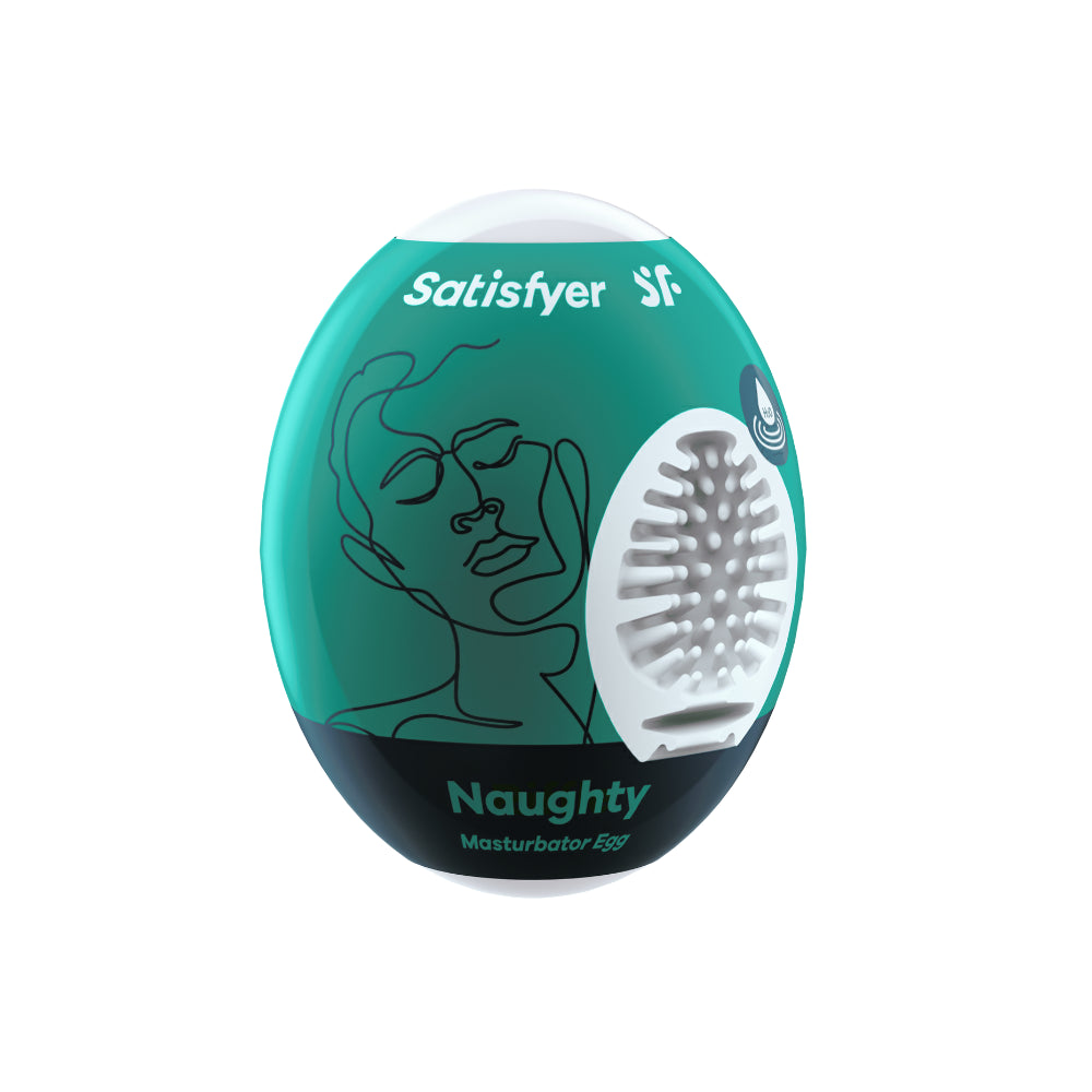 Satisfyer Masturbador Egg Single Naughty Masturbador Masculino Com Textura