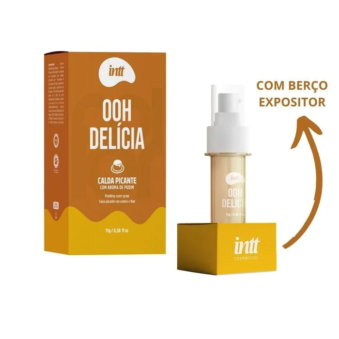 Ooh Delícia Calda Beijável Com Efeito Picante De Sabor De Pudim 11G