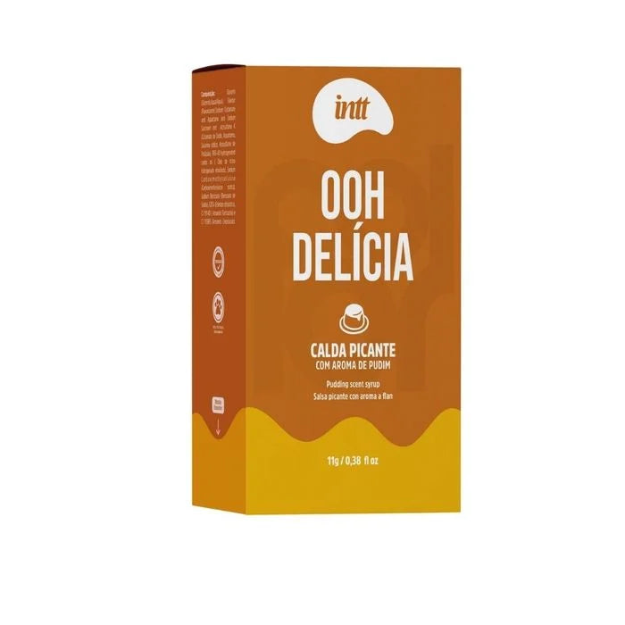 Ooh Delícia Calda Beijável Com Efeito Picante De Sabor De Pudim 11G