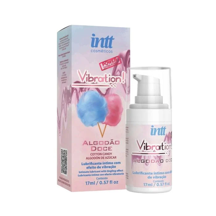 Vibration Power Algodão Doce Gel Com Efeito De Vibração, Pulsação E Aquecimento 17Ml