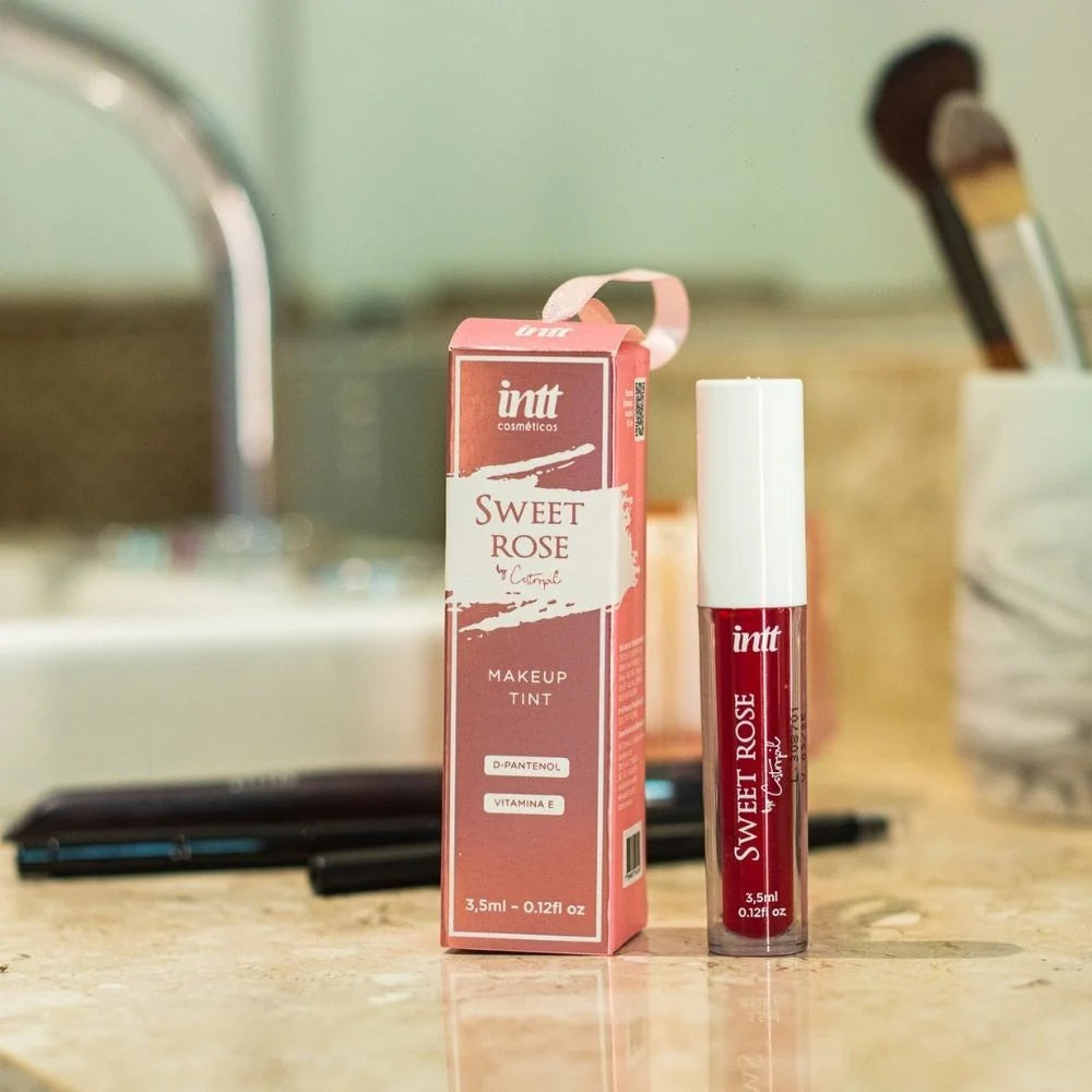 Sweet Rose Liptint Íntimo E Corporal Aroma De Frutas Vermelhas By Castropil 3,5Ml