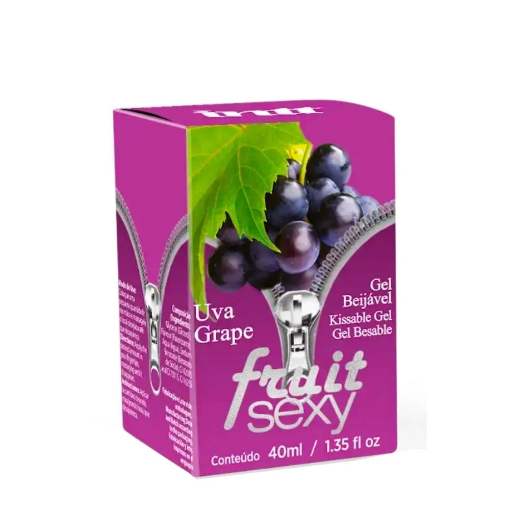 Fruit Sexy Uva Gel Beijável Com Efeito Quente 40G