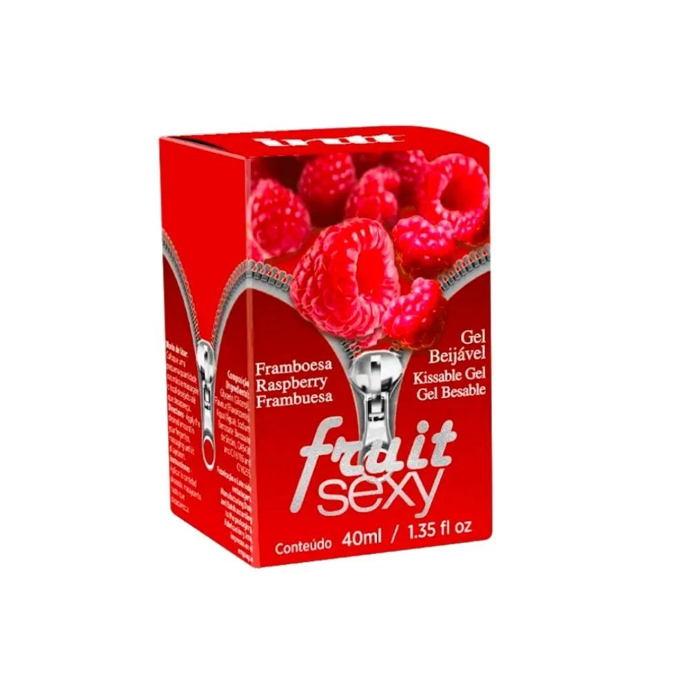 Fruit Sexy Framboesa Gel Beijável Com Efeito Quente 40G