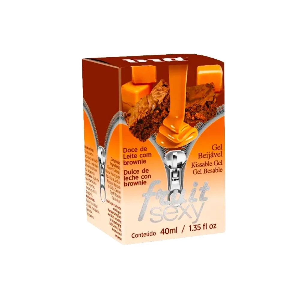 Fruit Sexy Doce De Leite Com Brownie Gel Beijável Com Efeito Quente 40G