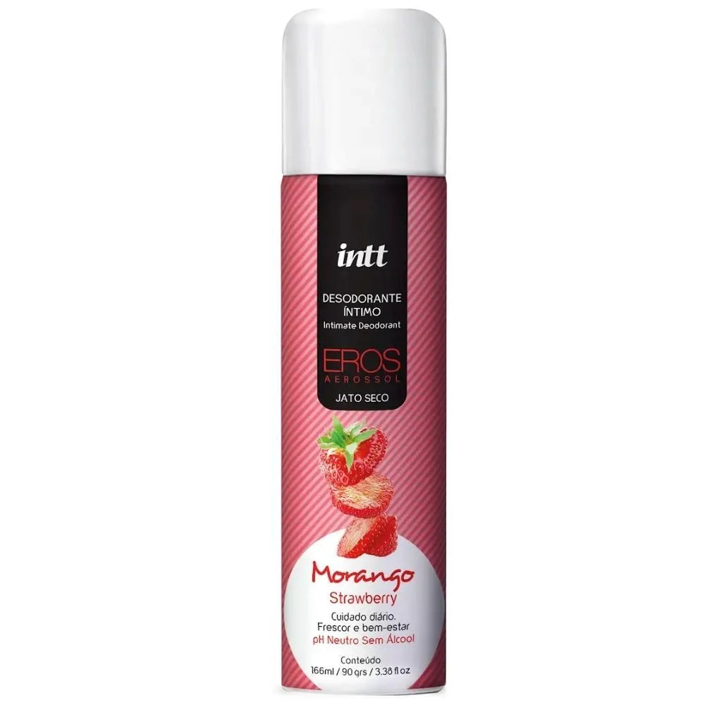 Desodorante Íntimo E Corporal Aroma Morango Intt Eros 166Ml