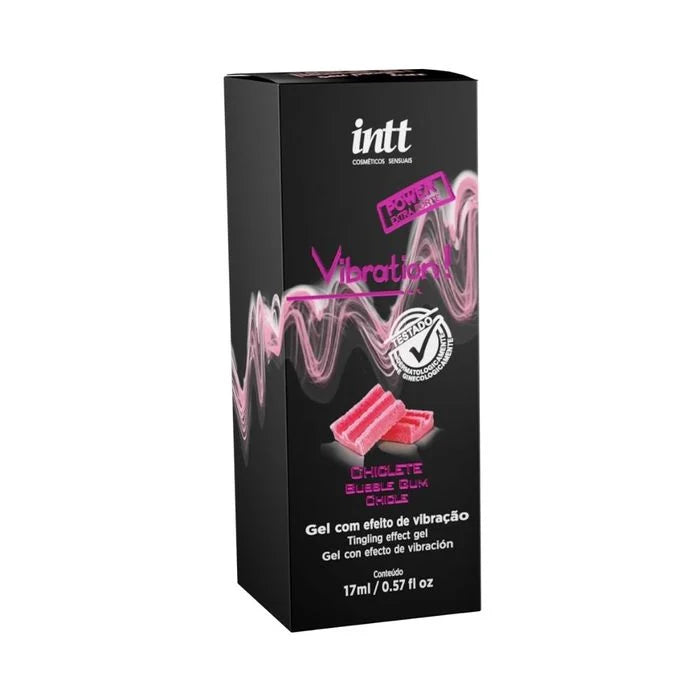 Vibration Power Chiclete Gel Com Efeito De Vibração, Pulsação E Aquecimento 17Ml