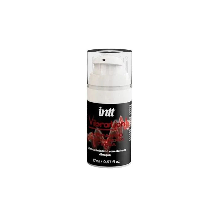 Vibration Morango Gel Com Efeito De Vibração, Pulsação E Aquecimento 17Ml
