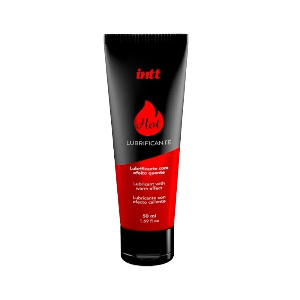 Lubrificante Corporal Hot Morango Com Efeito Quente E Sabor De Morango 50Ml
