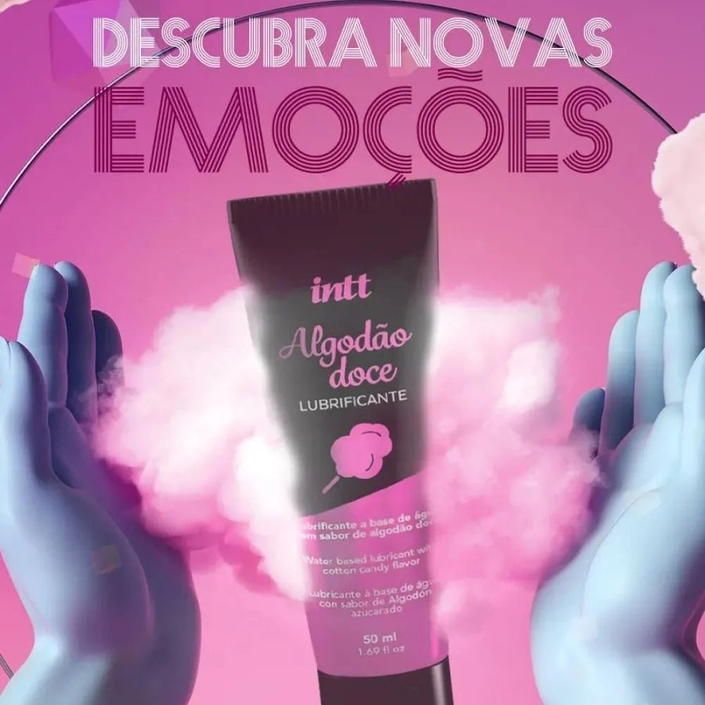 Lubrificante Corporal Com Aroma De Algodão Doce 50ml