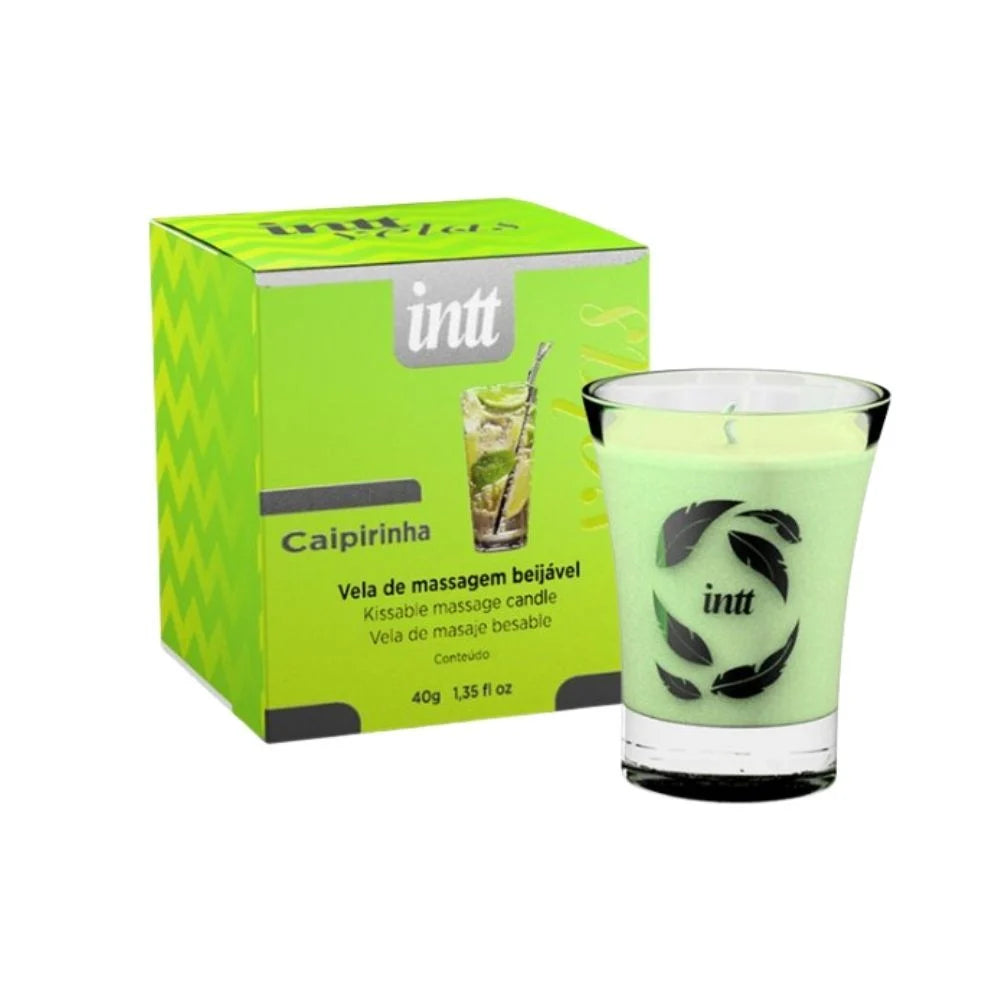Vela De Massagem Beijável Sabor Caipirinha 40G