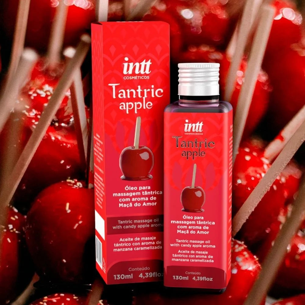 Tantric Apple Óleo De Massagem E Hidratação Com Aroma De Maçã Do Amor 130Ml
