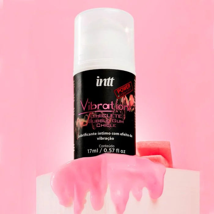 Vibration Power Chiclete Gel Com Efeito De Vibração, Pulsação E Aquecimento 17Ml