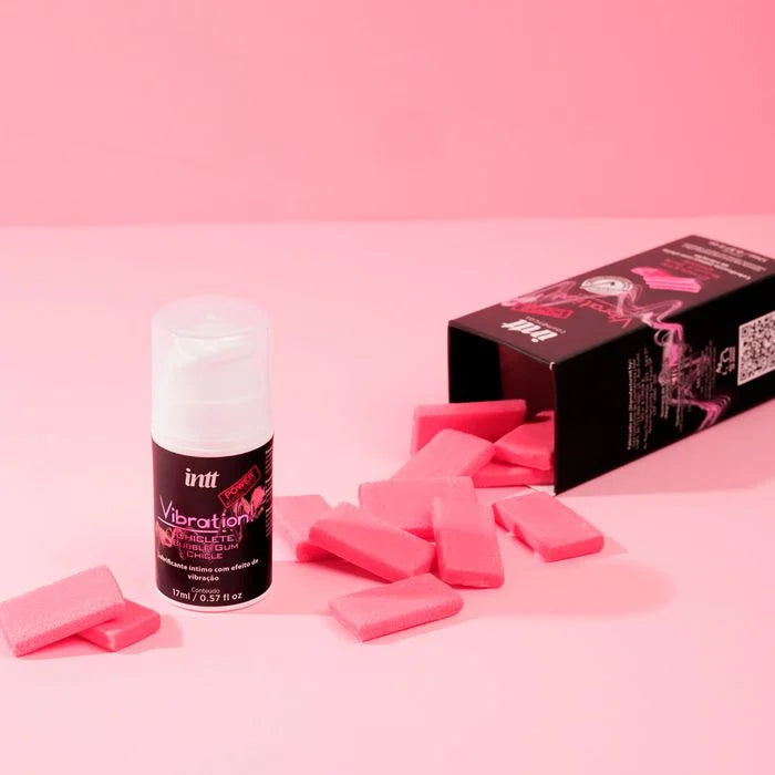 Vibration Power Chiclete Gel Com Efeito De Vibração, Pulsação E Aquecimento 17Ml