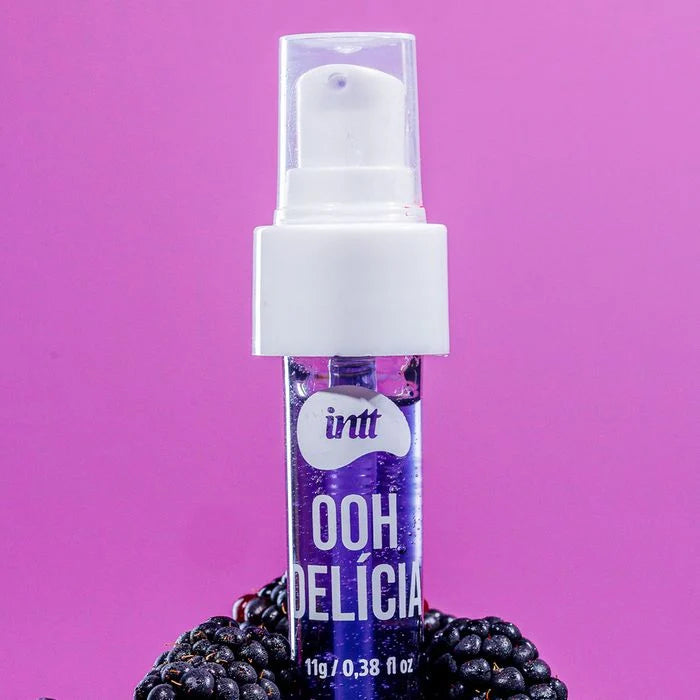 Ooh Delícia Calda Beijável Com Efeito Picante De Sabor Amora 11G